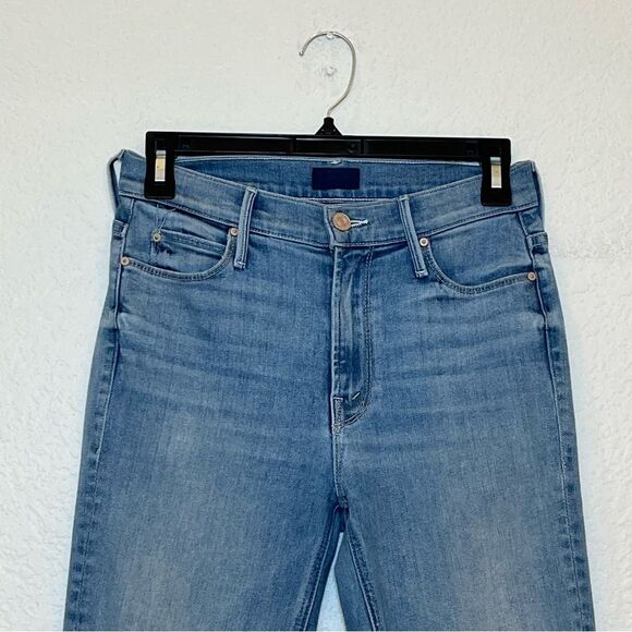 MOTHER The Mid Rise Dazzler Ankle Fray Jeans in Jackpot size 26 - Picture 4 of 16